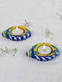 Blue Pottery T-Light Holder Set Of 2 Pcs.